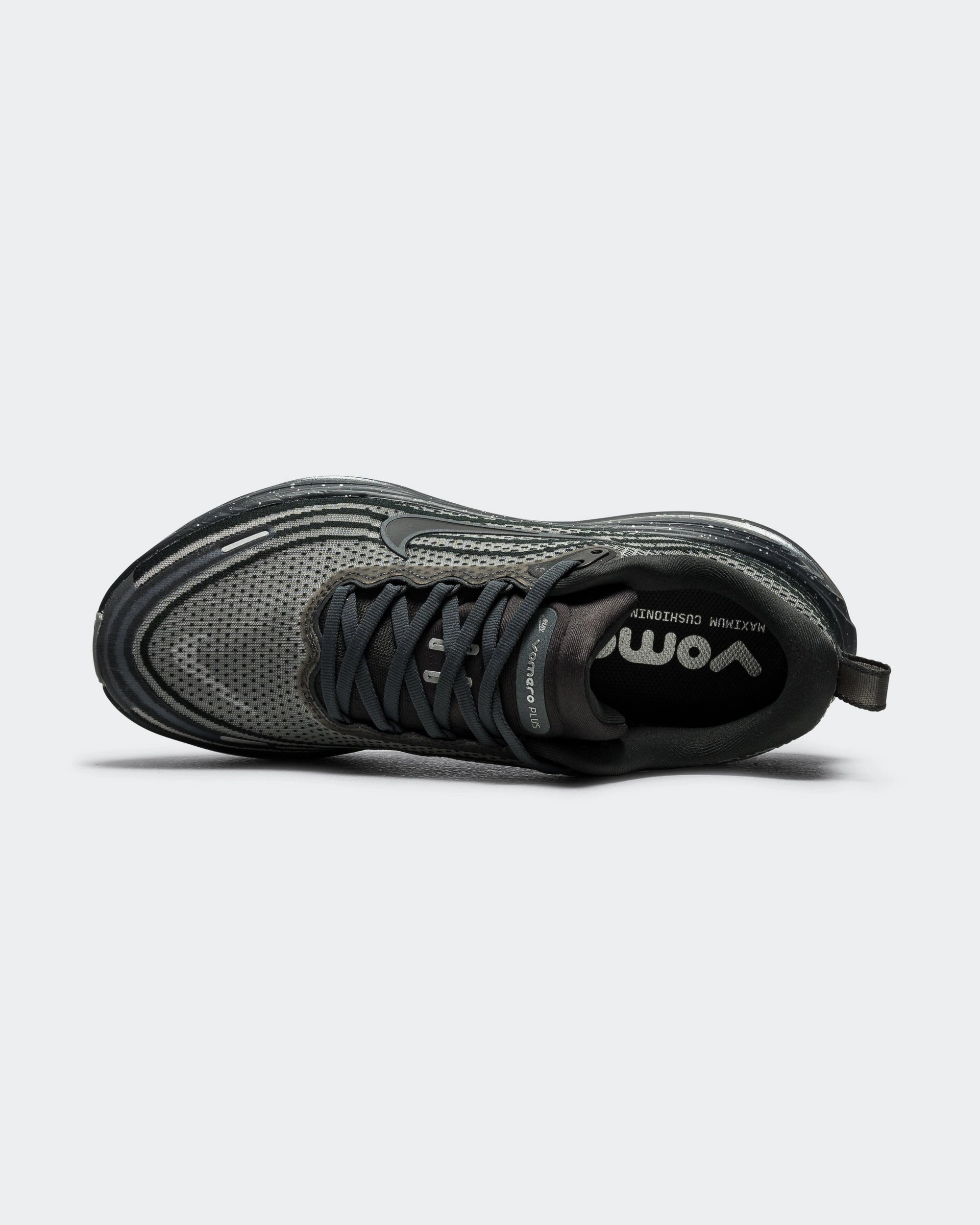 Vomero Plus Speckle - Anthracite/Black-Dark Obsidian-Obsidian Cushioned arch Recycled Synthetic Upper