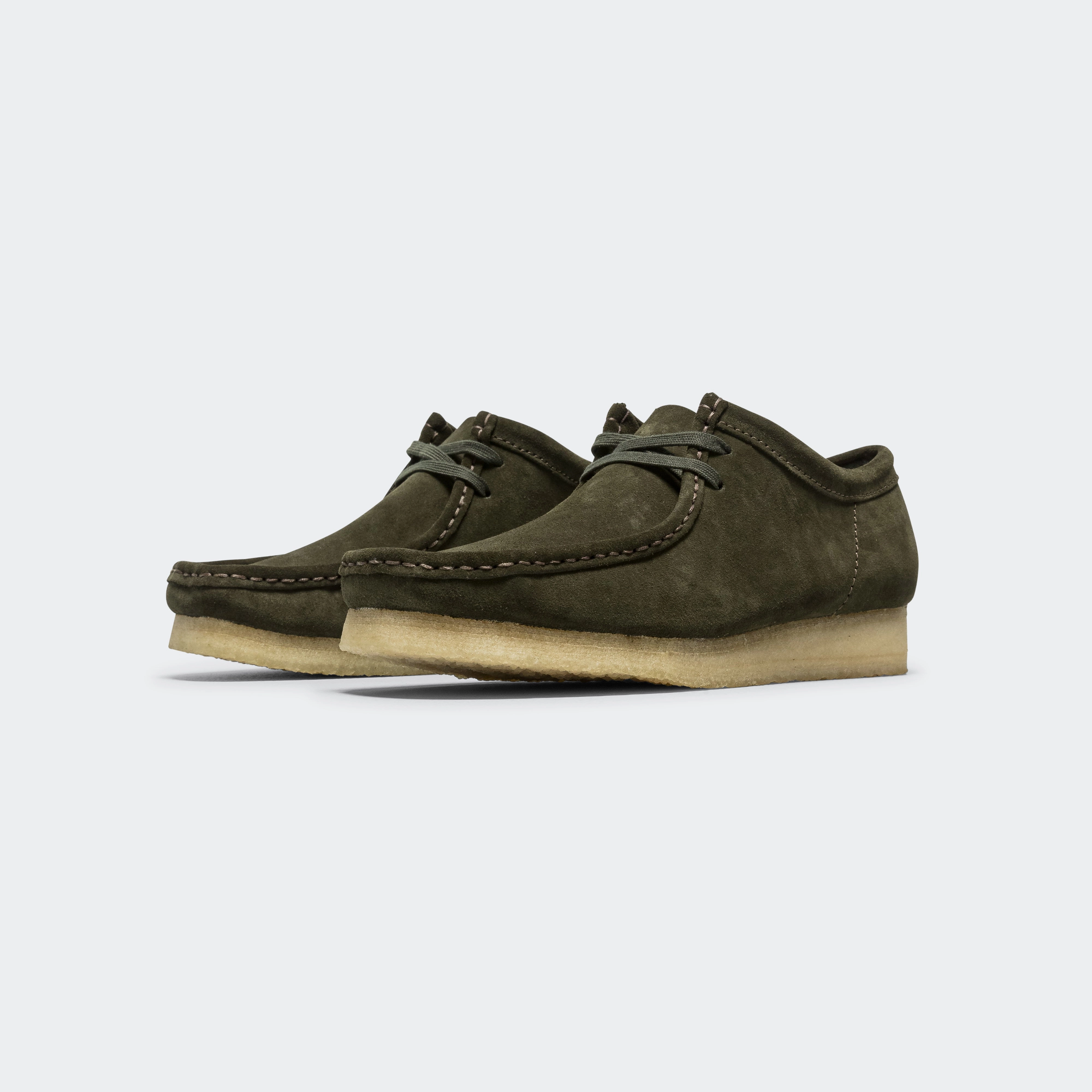 Wallabee - Forest Green Suede Training Flex Endurance Style.