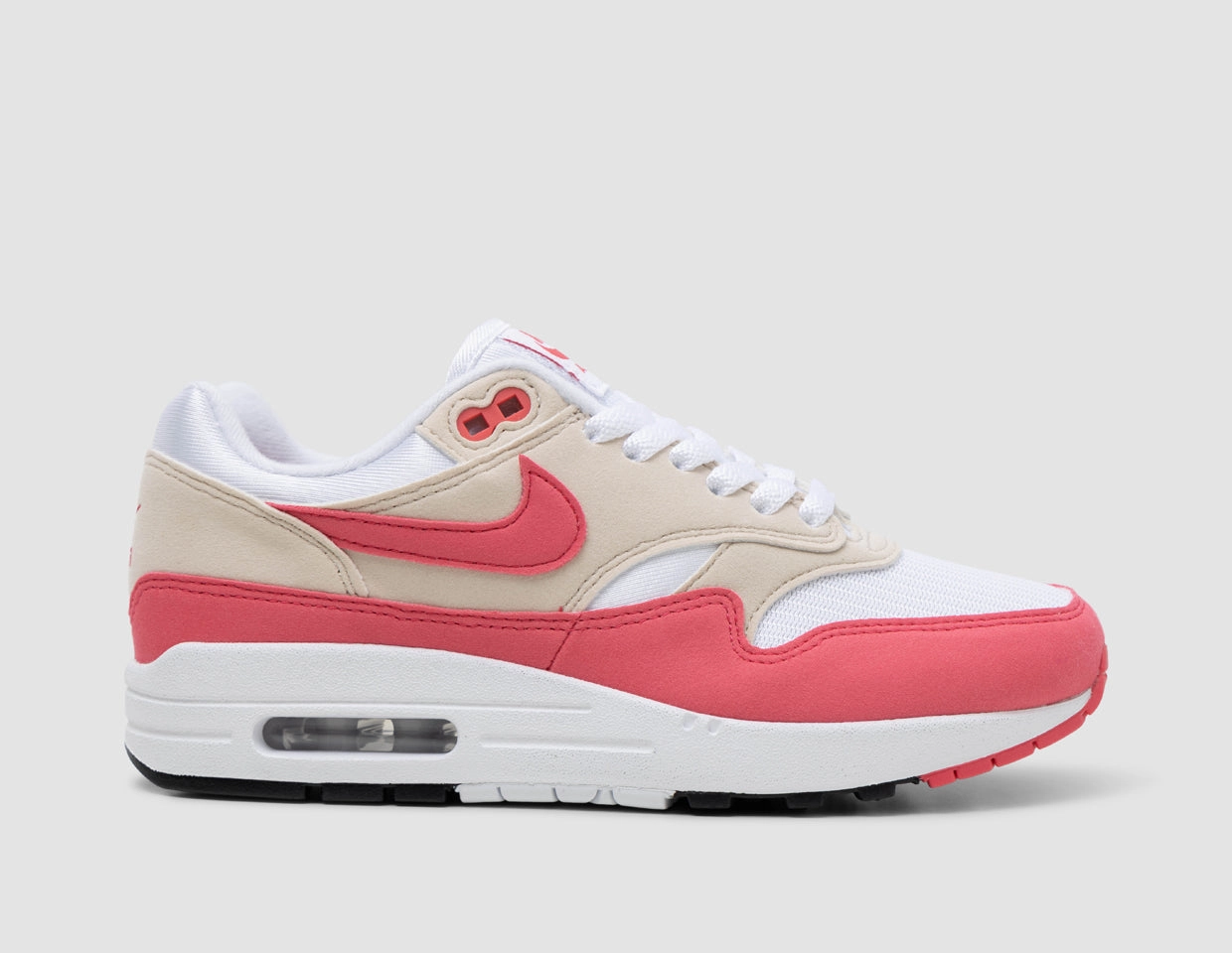 Anti Slip Groove Pattern Nike Women's Air Max 1 White / Aster Pink - Light Orewood Brown