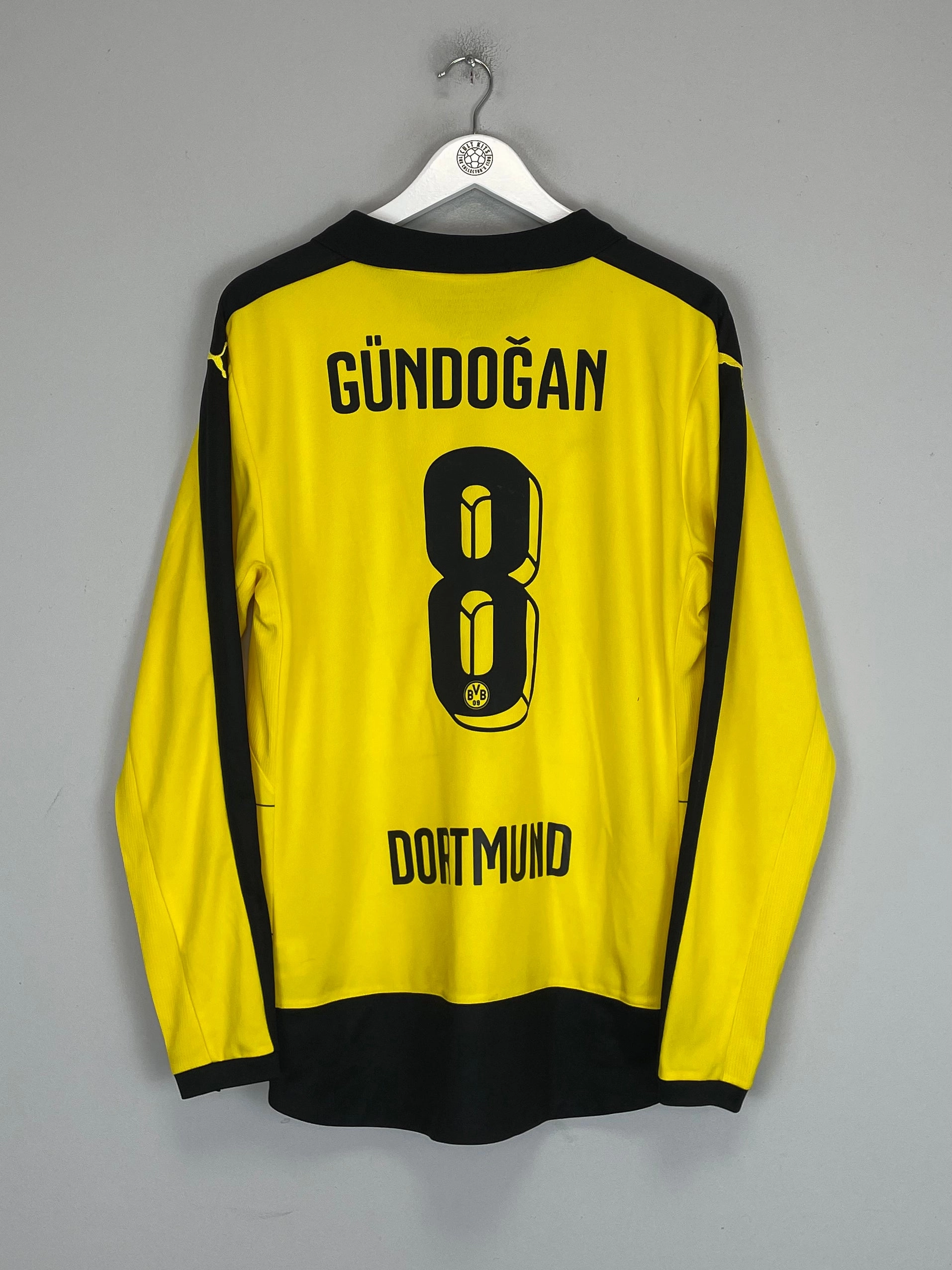 Temperature Regulating Lining 2015/16 DORTMUND GUNDOGAN #8 L/S HOME SHIRT (L) PUMA