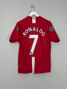 Reinforced Hem Durability 2007/09 MANCHESTER UNITED RONALDO #7 HOME SHIRT (M) NIKE