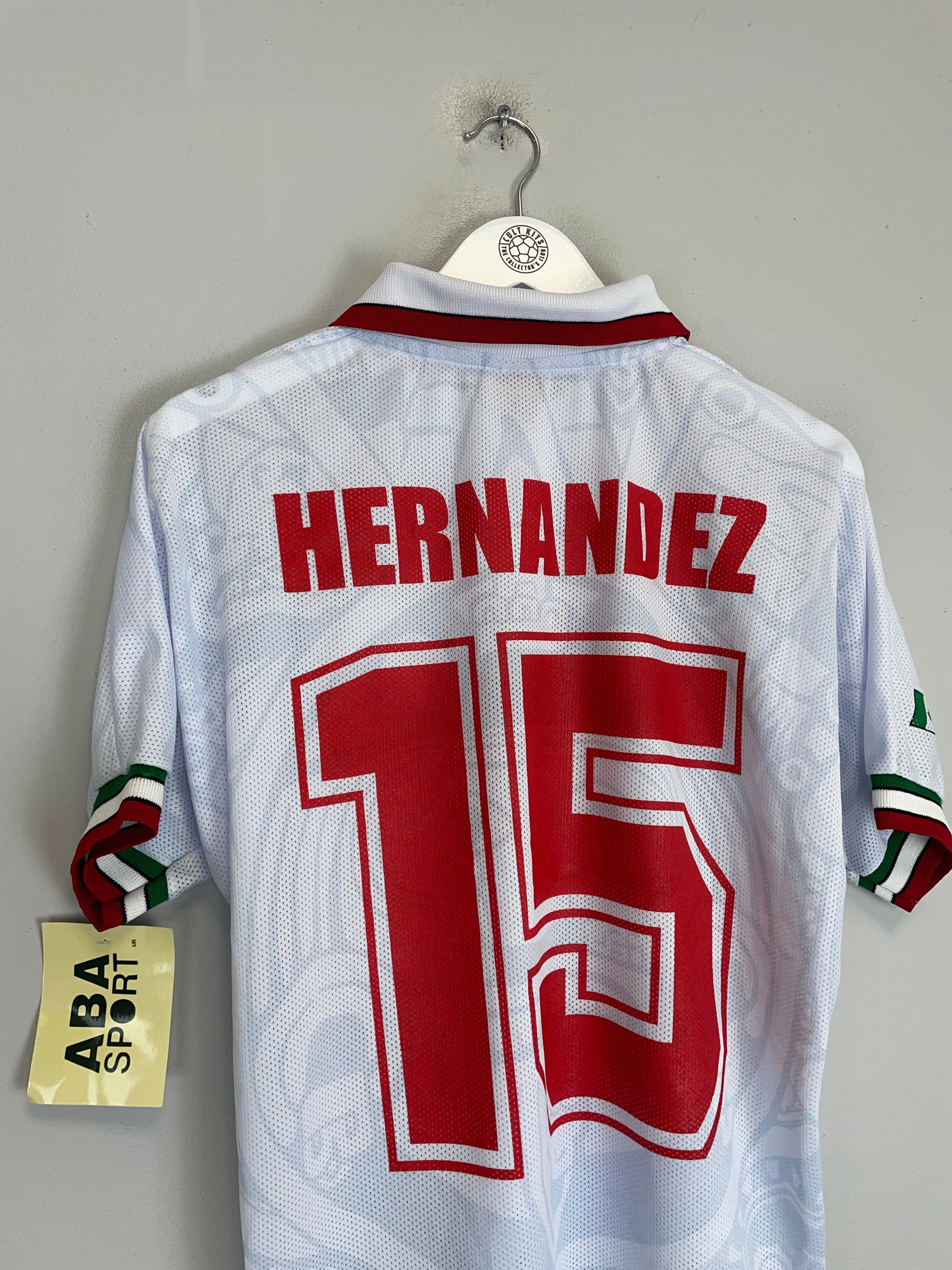 1998 Mexico Hernandez #15 *Reissue* World Cup Edition Away (Multiple) ABA Sport Sport Apparel Breathable fabric