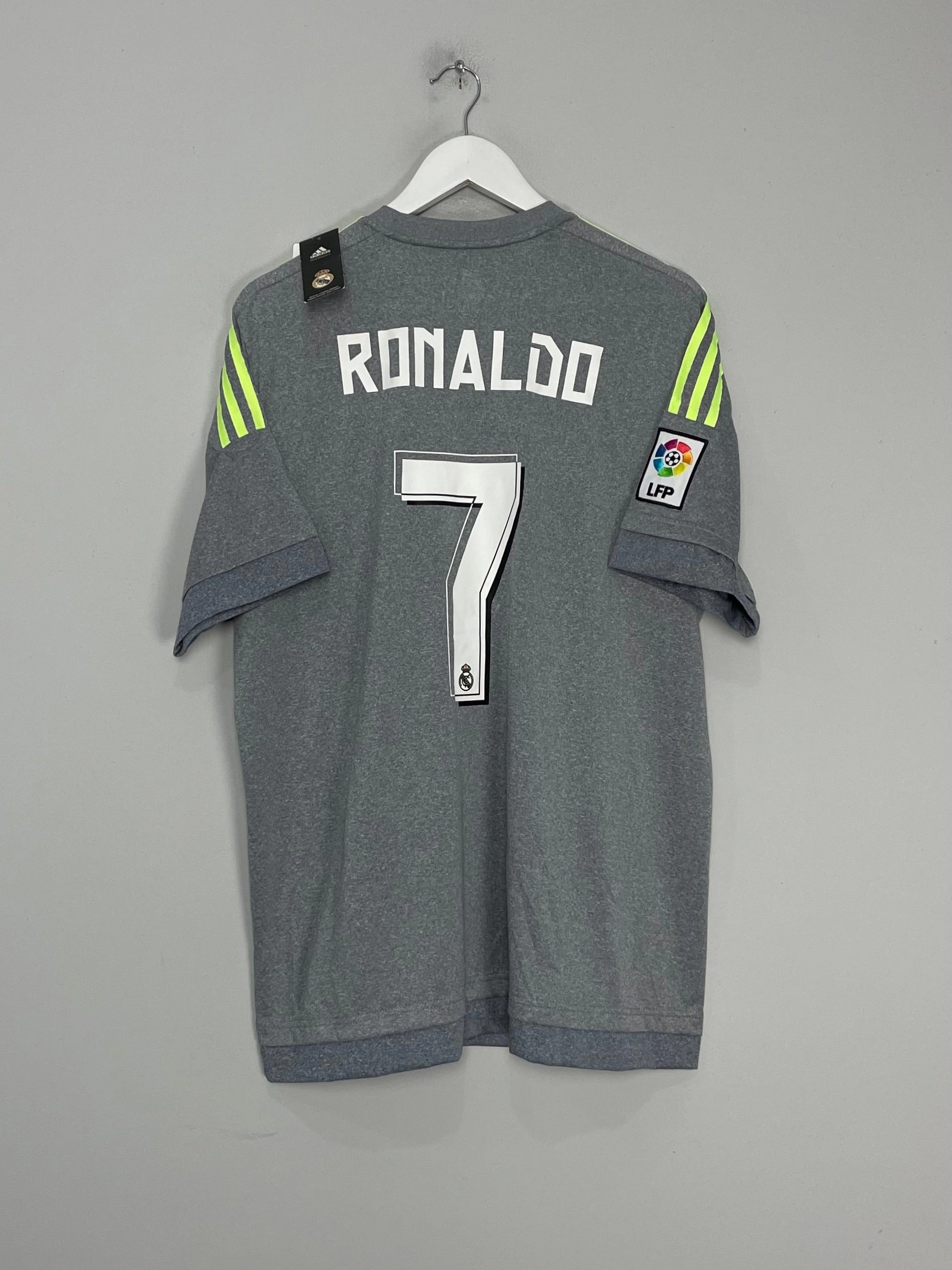 Durable Double Stitched Seams 2015/16 REAL MADRID RONALDO #7 *BNWT* AWAY SHIRT (XL) ADIDAS