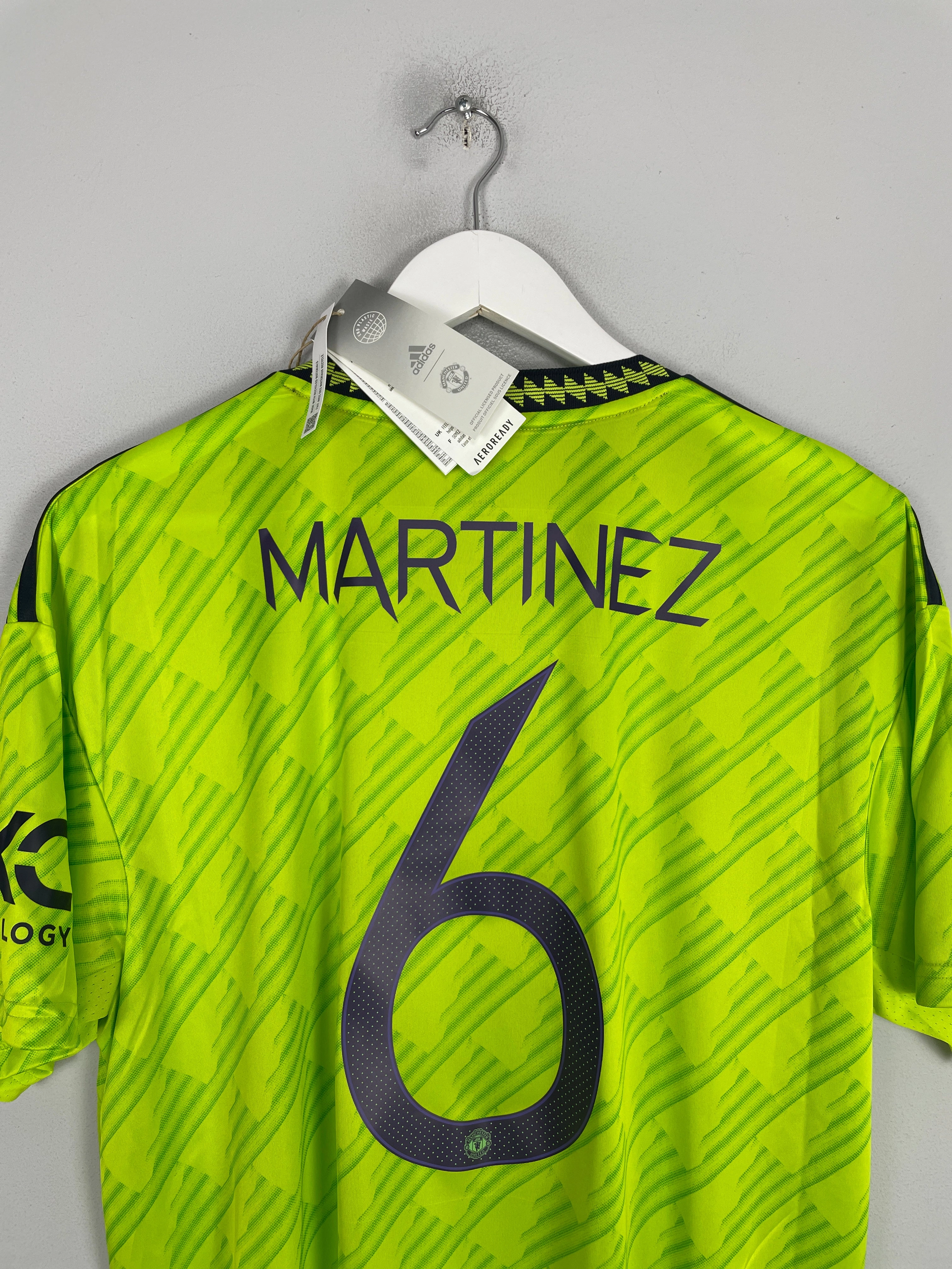 2022/23 Manchester United Martinez #6 *BNWT* Third Shirt (Multiple Sizes) Adidas Sport Ready Versatile Gear