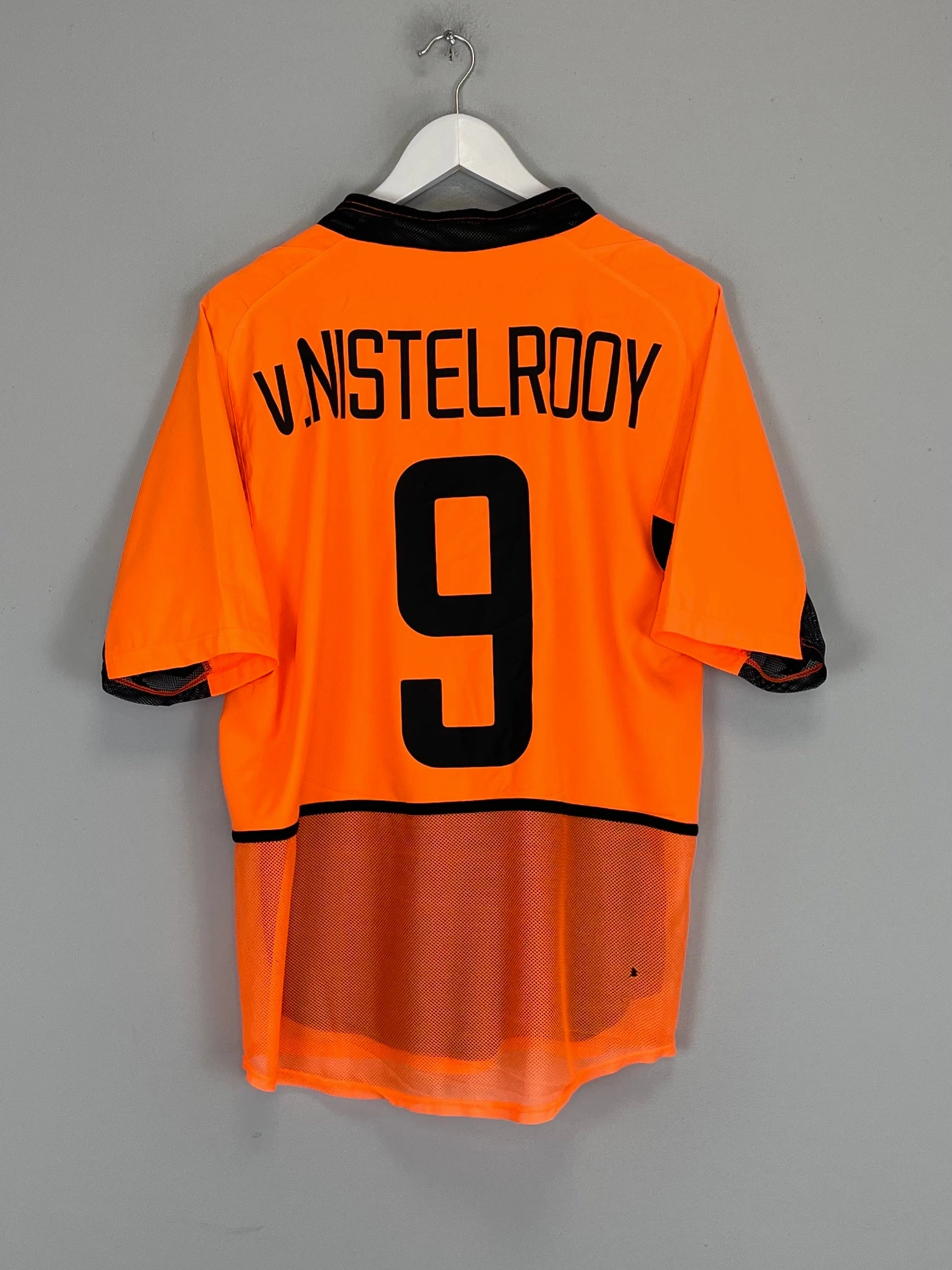 Reinforced Shoulders 2002/04 NETHERLANDS V.NISTELROOY #9 *PLAYER ISSUE* HOME SHIRT (M) NIKE