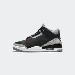 Unidirectional Airflow Vents Air Jordan 3 Retro - Black/Fire Red-Cement Grey-Summit White