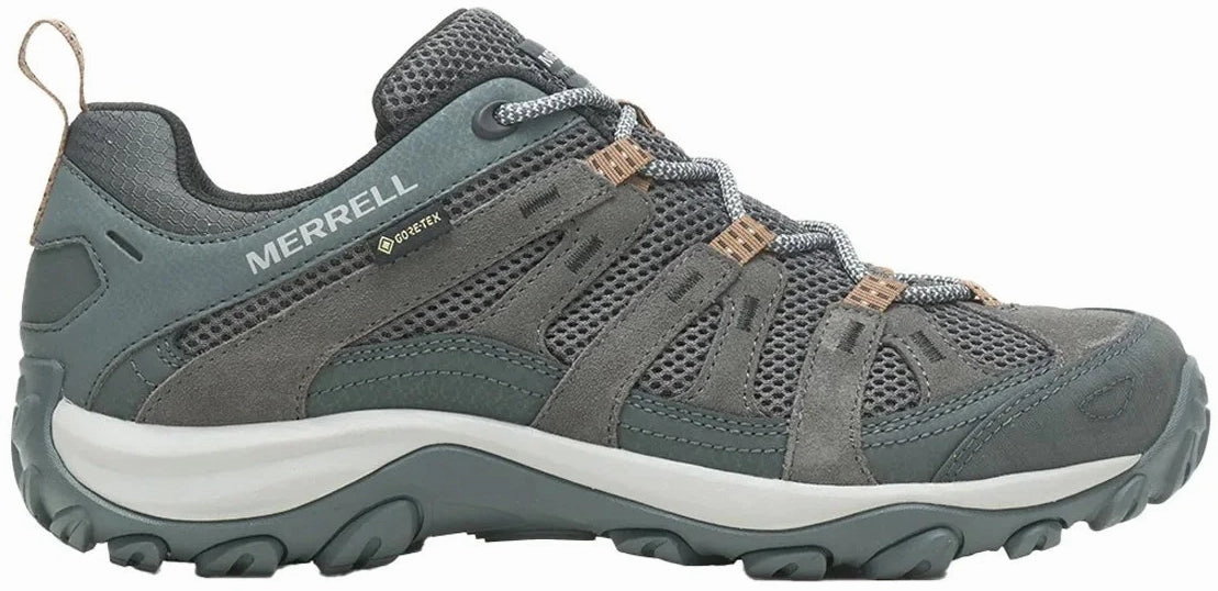Merrell Alverstone 2 GORE-TEX Mens Walking Shoes - Grey Sturdy Trekking Sport Mode