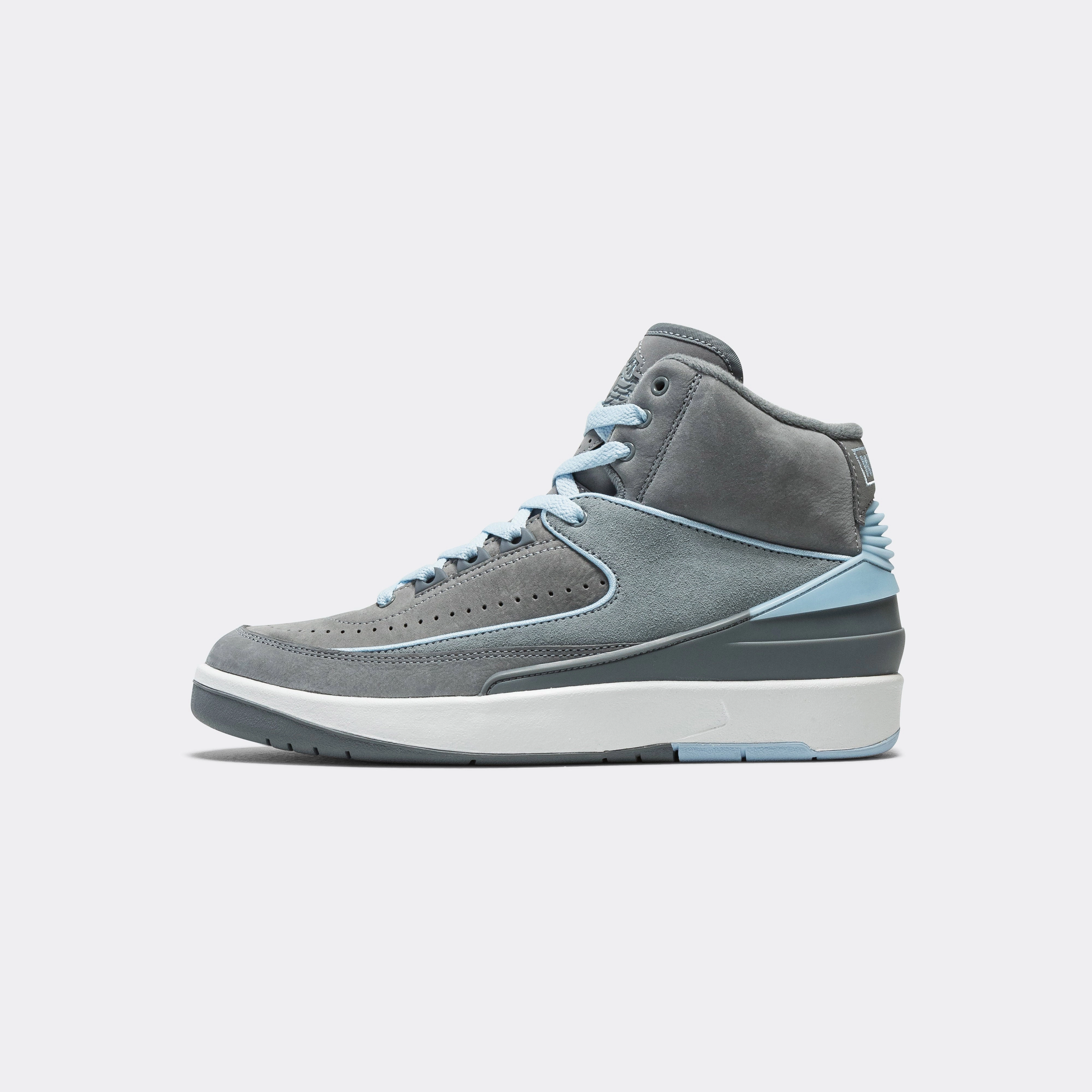 Ankle Support Structure City Wear Womens Air Jordan 2 Retro - Cool Grey/Ice Blue-White