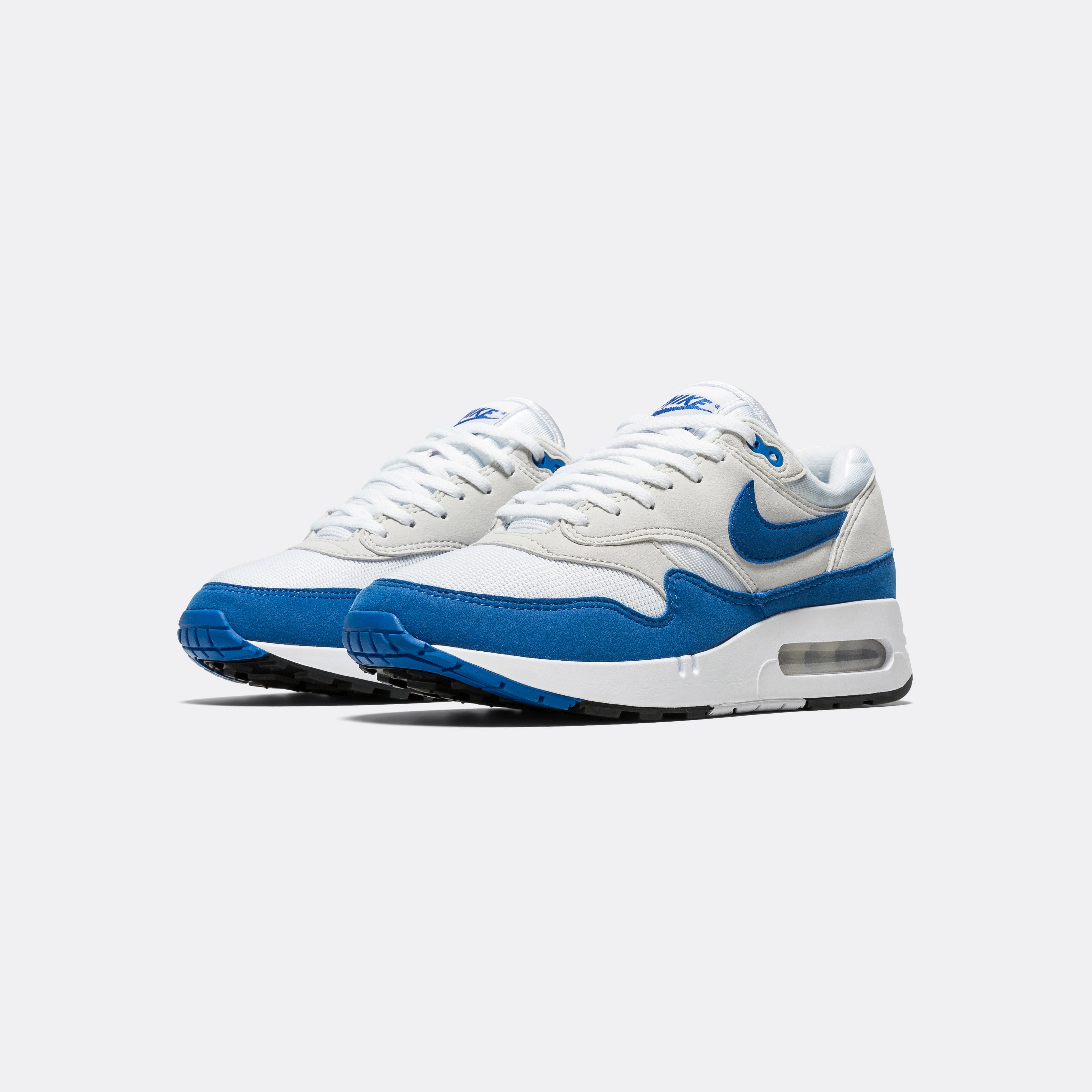 Womens Air Max 1 '86 OG - White/Royal Blue-Lt Neutral Grey-Black Hyper Elastic Foam Tech