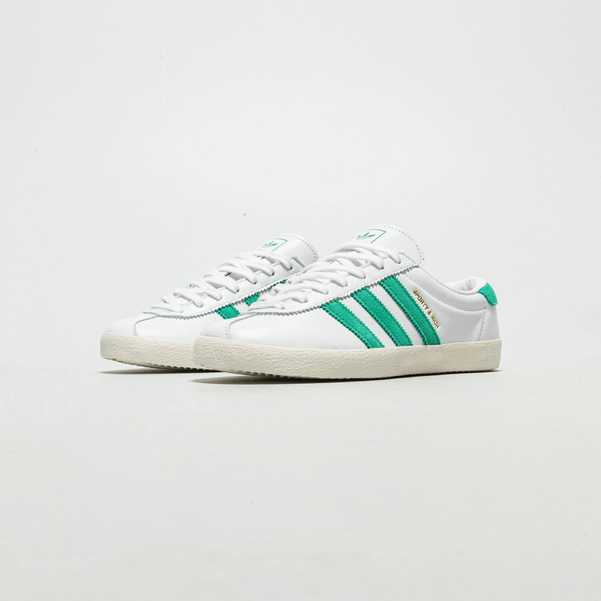 Slip Guard Womens Blanc x Sporty & Rich - Cloud White/Off White-Court Green