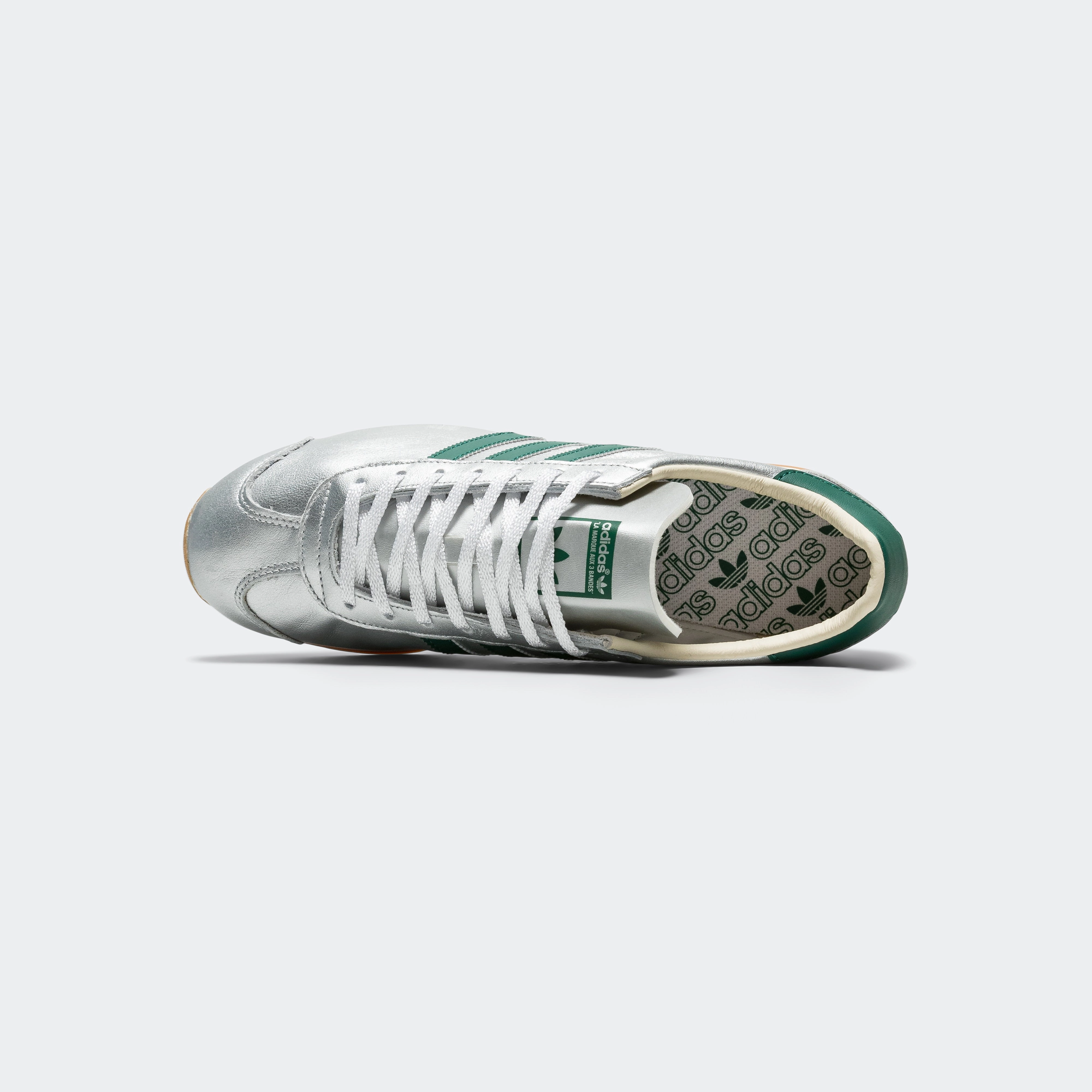 Womens Country OG - Silver Metallic/Collegiate Green Street Comfort