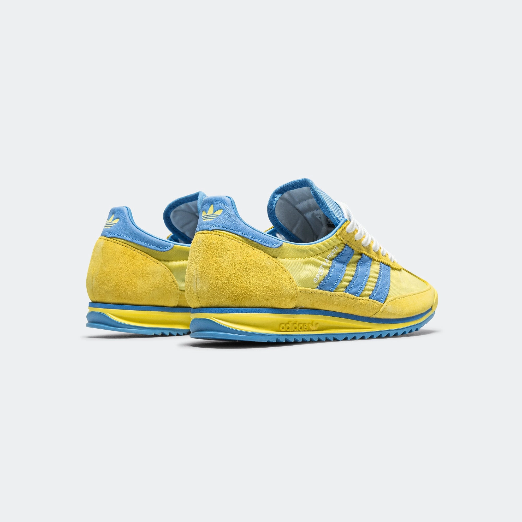 Womens SL72 x Sporty & Rich - Light Yellow/Real Blue-Footwear White Hyper Compression Molding Power Motion