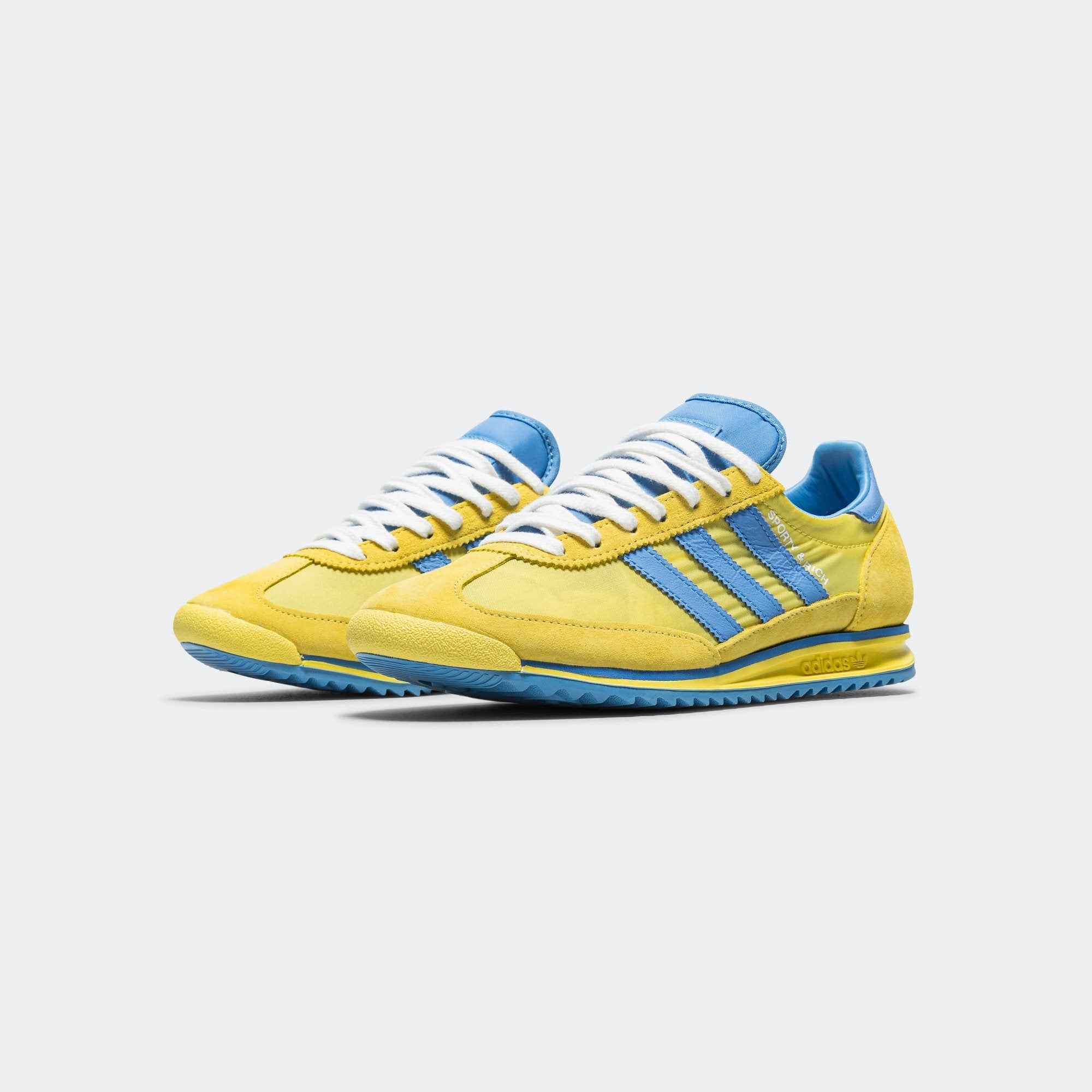 Womens SL72 x Sporty & Rich - Light Yellow/Real Blue-Footwear White Bonded Seamless Construction Breathable Zones