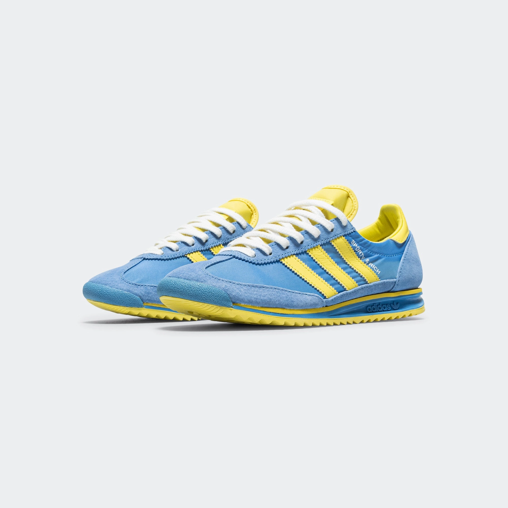 Comfortable Arch Area Womens SL72 x Sporty & Rich - Real Blue/Light Yellow-Footwear White