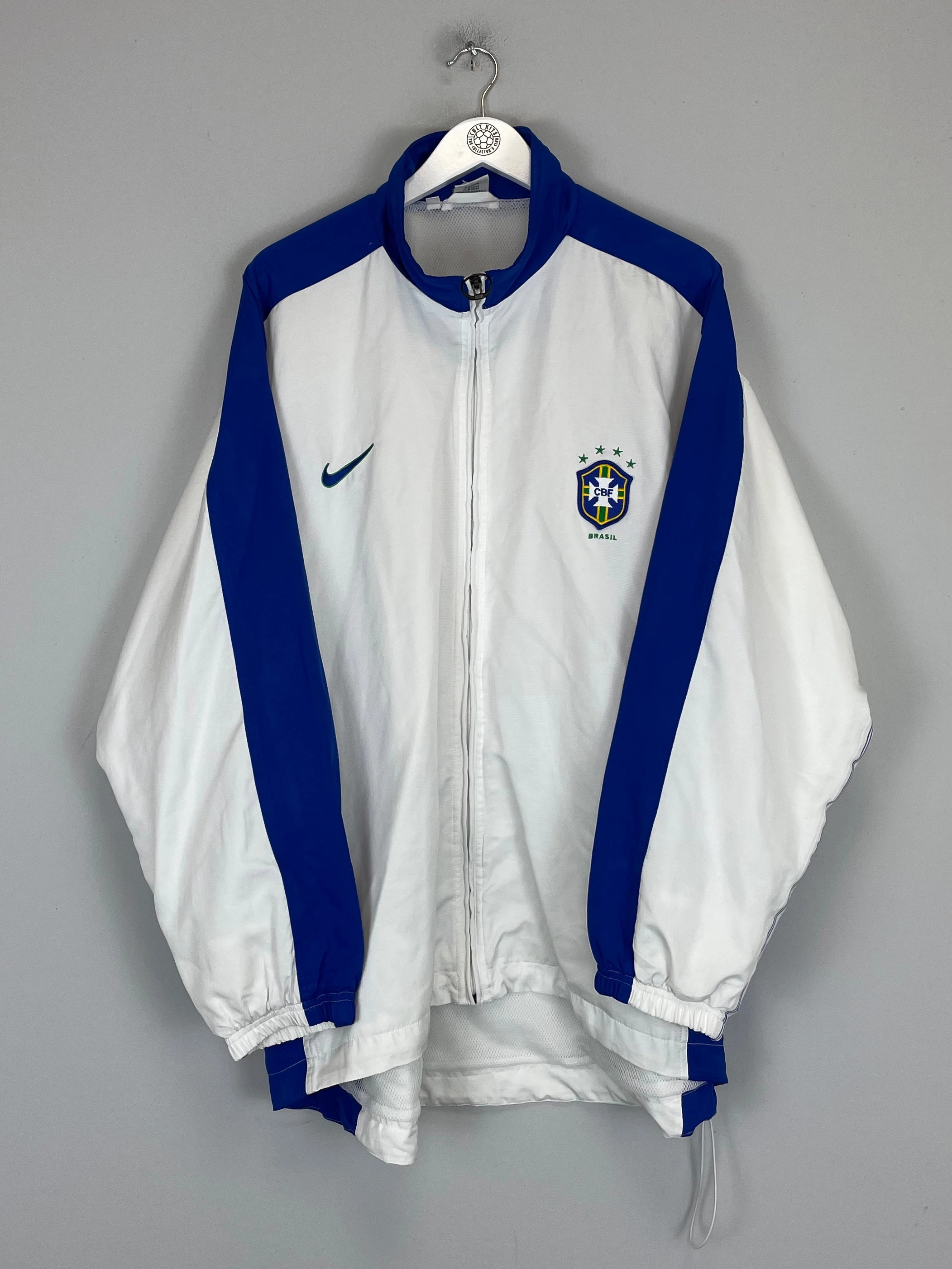 Stretch Fit Fabric Essential Fit 1998/00 BRAZIL TRACK JACKET (XXL) NIKE
