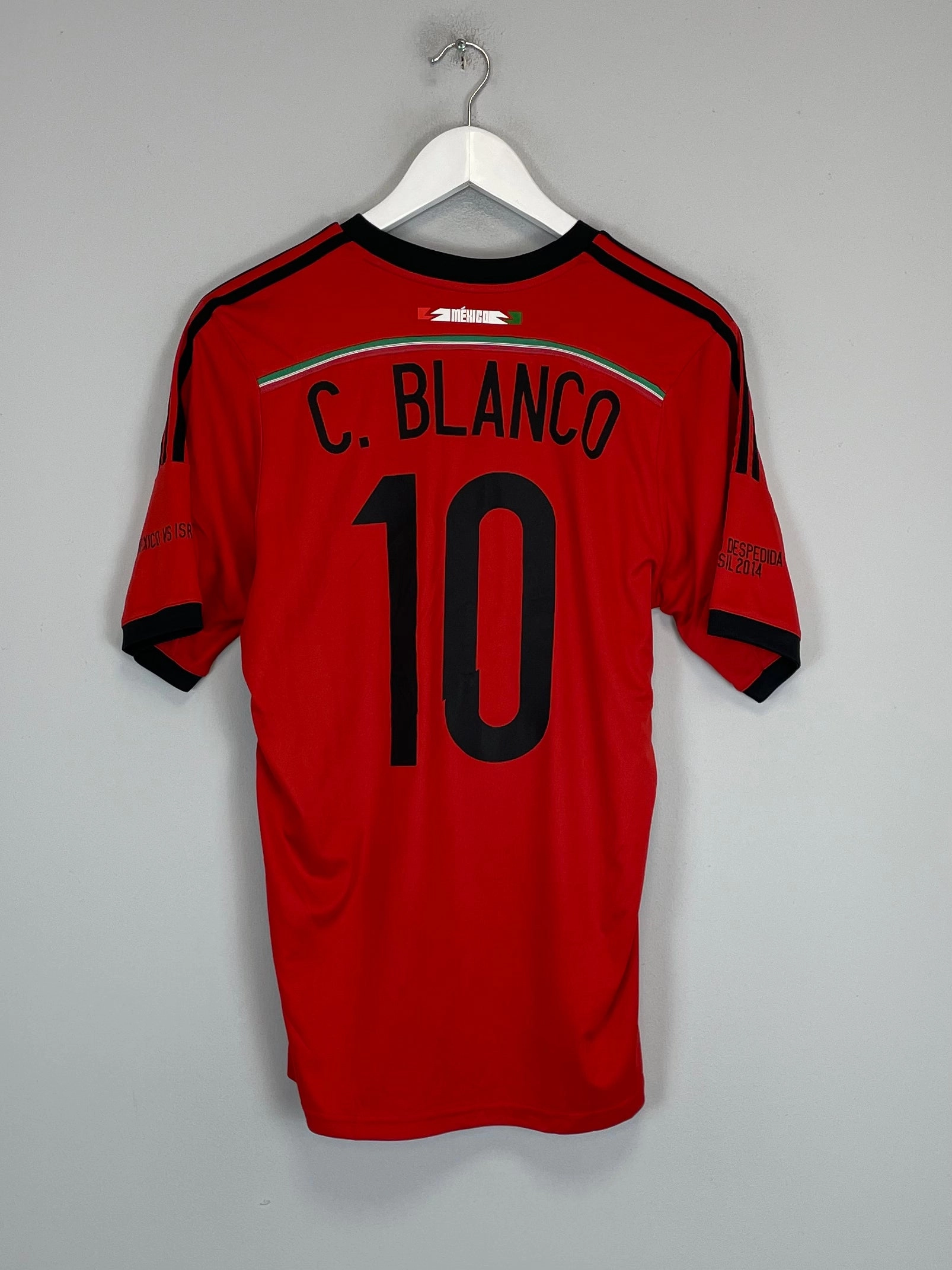 Friction Dispersing Weave 2014/15 MEXICO BLANCO #10 *TRIBUTE* AWAY SHIRT (S) ADIDAS