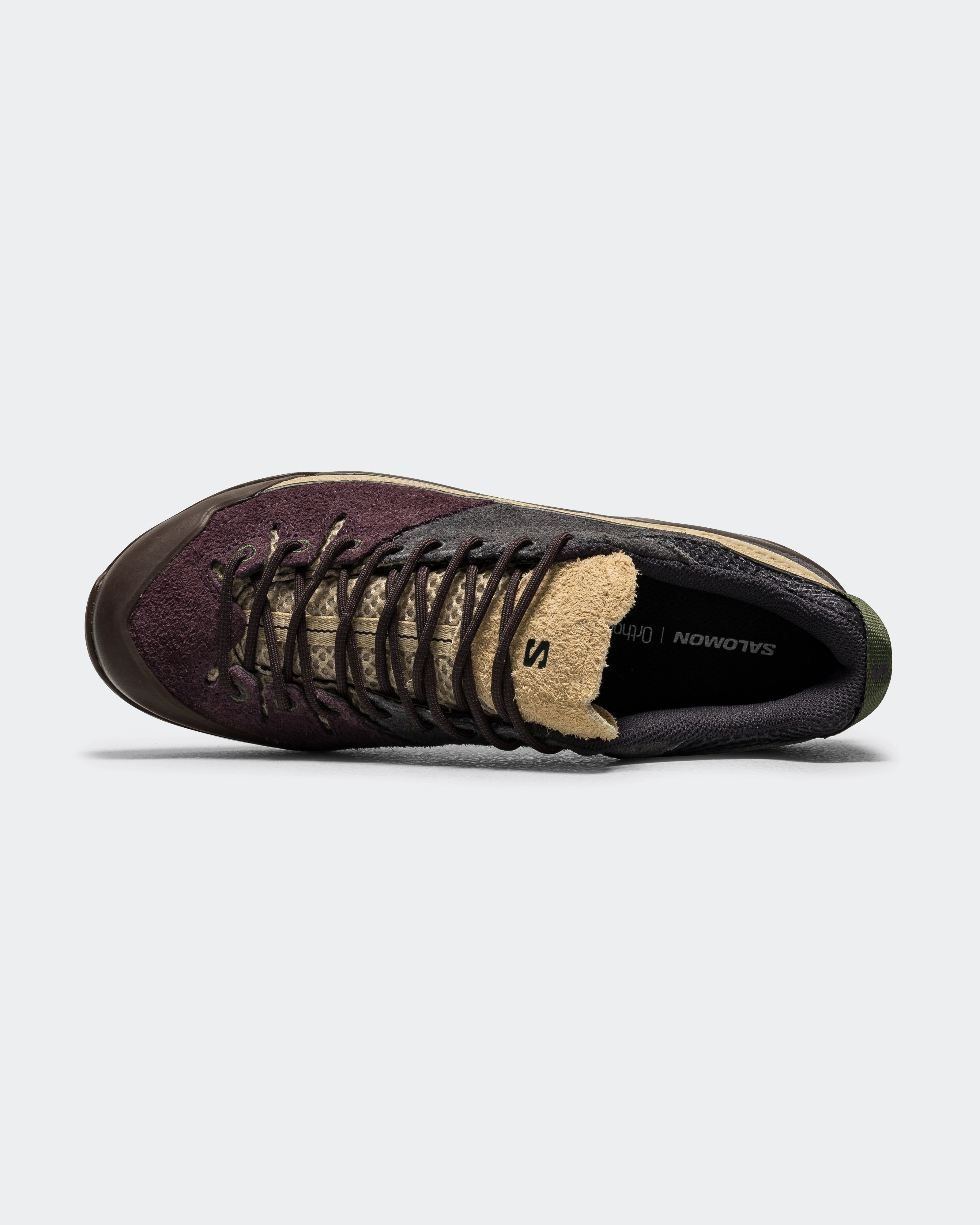 Flexible Torsion System Abrasion Resistant Upper X-ALP Suede - Plum Perfect/Nine Iron-Safari