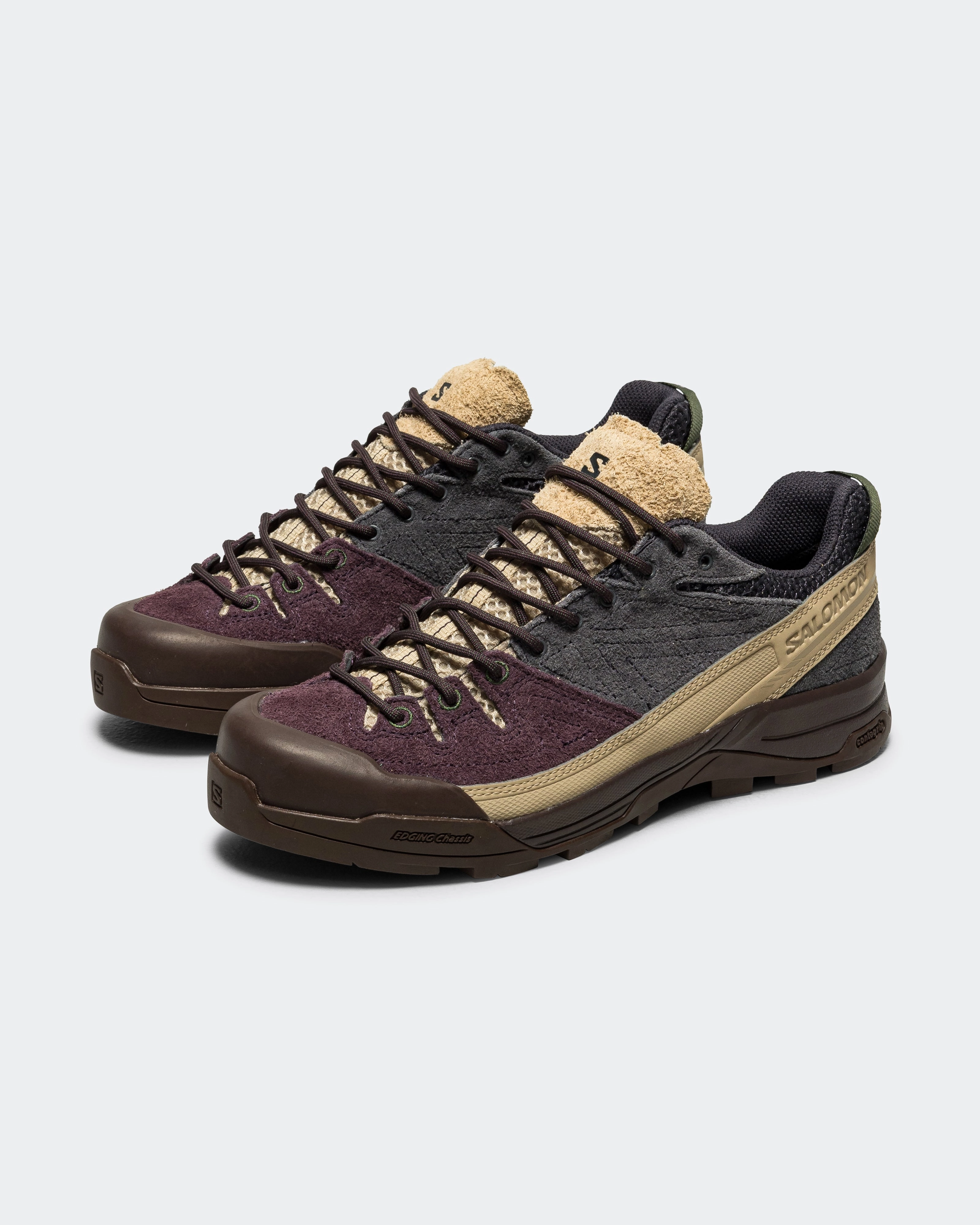 Supportive Traction Comfort Lining X-ALP Suede - Plum Perfect/Nine Iron-Safari