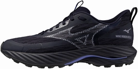 Vegan Synthetic Leather Mizuno Wave Rider GORE-TEX 3 Womens Trail Running Shoes- Grey