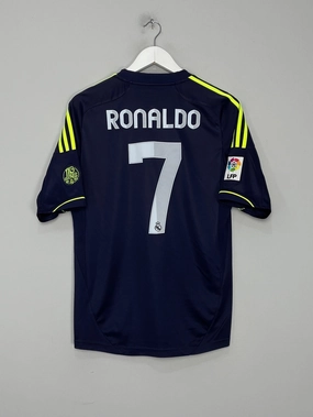2012/13 REAL MADRID RONALDO #7 AWAY SHIRT (M) ADIDAS Tagless Design