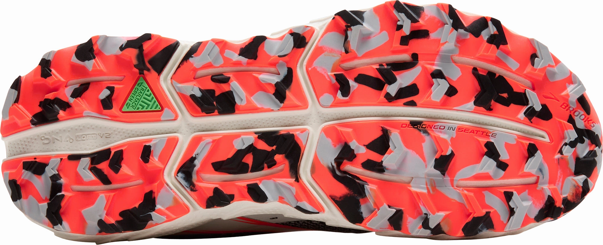 Brooks Cascadia 18 Womens Trail Running Shoes - Black Streamlined silhouette