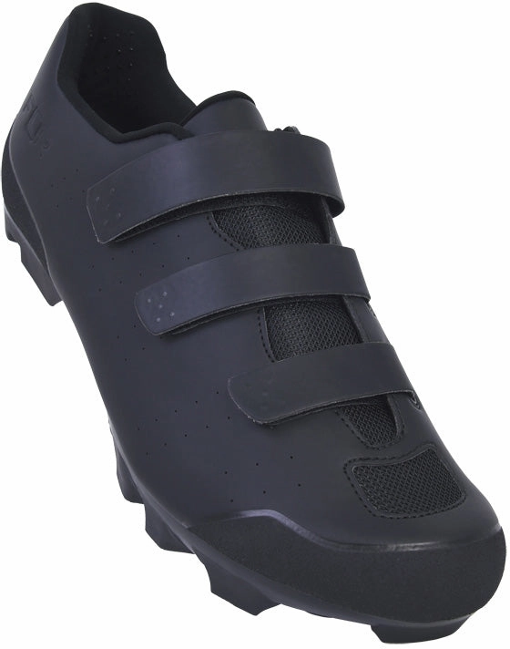 Compression Fit Lining Bold piece FLR F-57 Mens MTB Cycling Shoes - Black