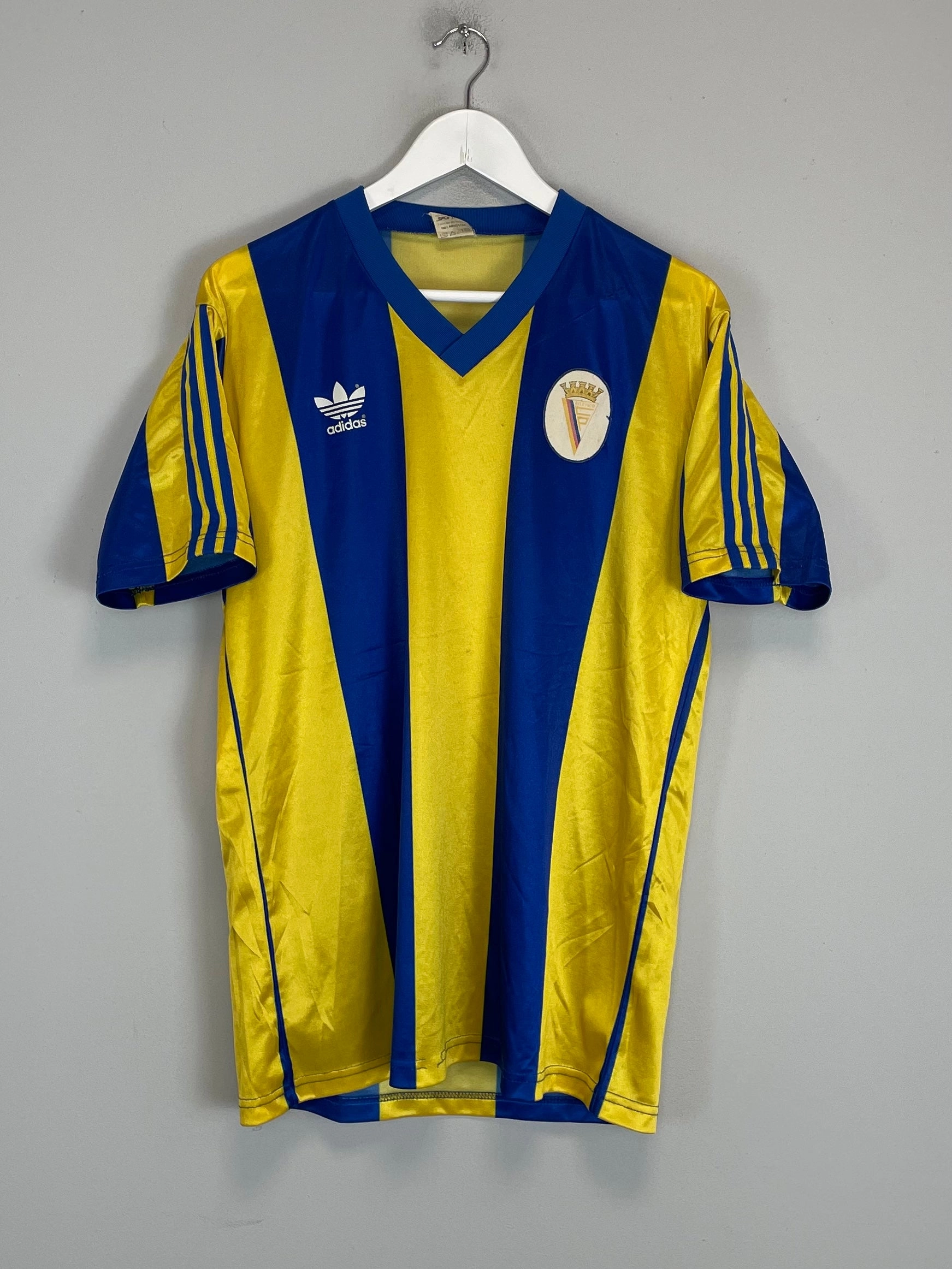 1987/91 ATLETICO CLUBE DE PORTUGAL #6 *MATCH WORN* HOME SHIRT (L) ADIDAS No Drag